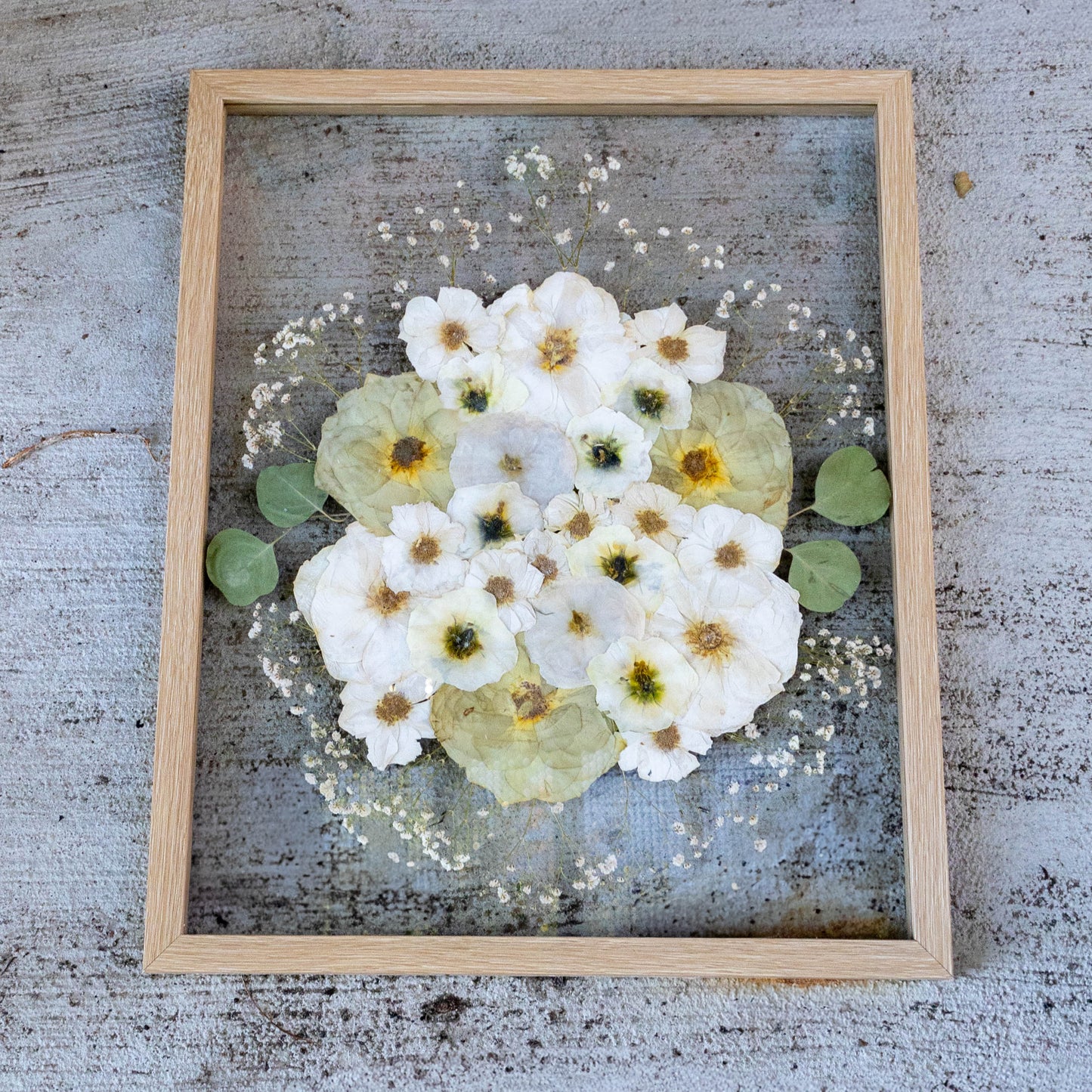 Custom 16x20 Floral Preservation Frame