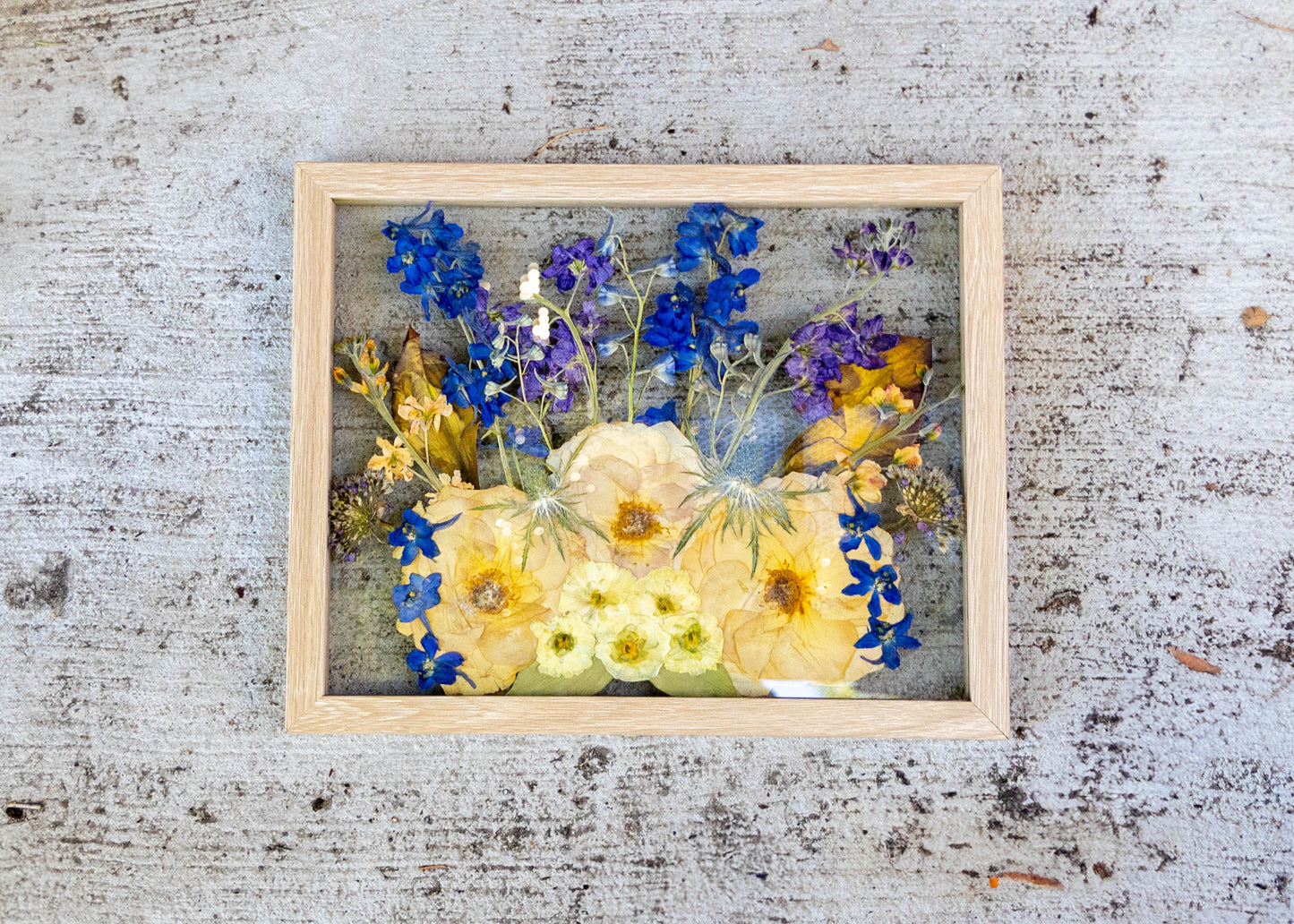 Custom 11x14 Floral Preservation Frame